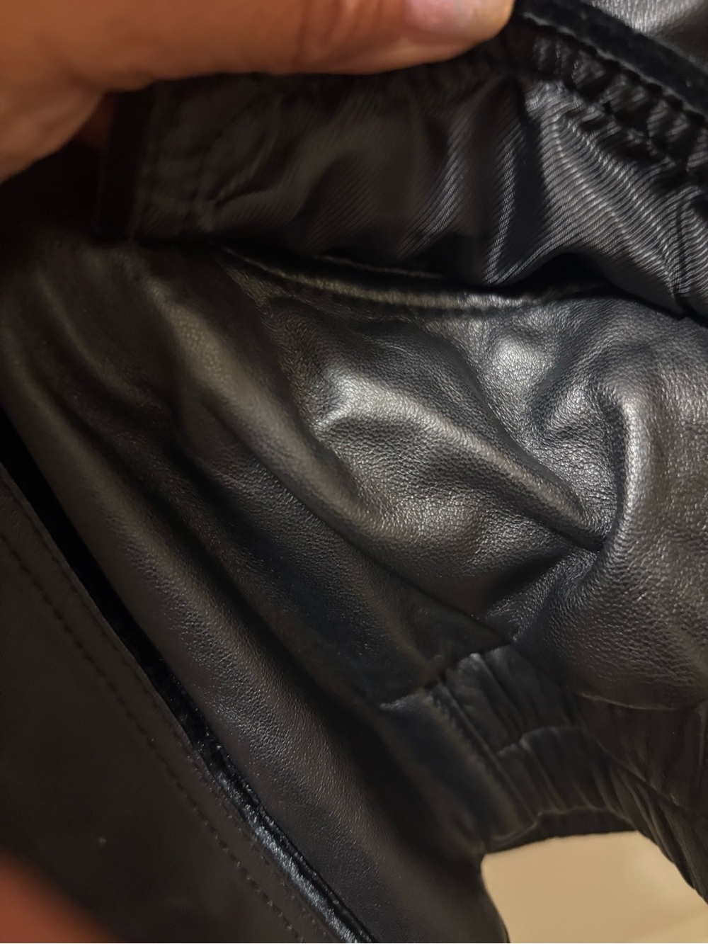 Anna Sui Black 100% Leather Zip Front Jacket Women’s Small Moto Designer - Picture 10 of 16